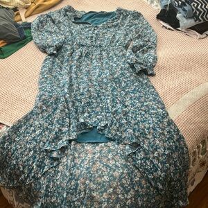 Floral High-Low Dress